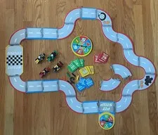 VTG Lego Racers Super Speedway Board Game w Box 2001 READ