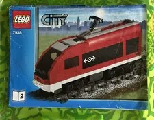 LEGO 7938 Passenger Train City 100% Complete + Extra Tracks No Box