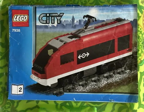 LEGO 7938 Passenger Train City 100% Complete + Extra Tracks No Box