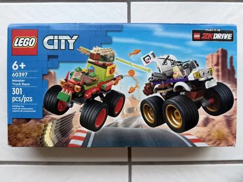 LEGO City Monster Truck Race 60397 2K Drive Building Set 301 Pcs New Sealed