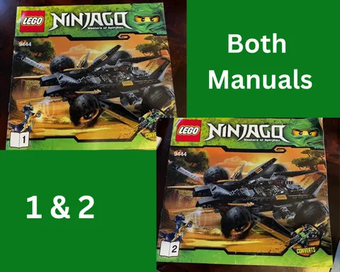 LEGO 9444 NINJAGO Instruction Manual ONLY Cole's Tread Assault Books 1 & 2