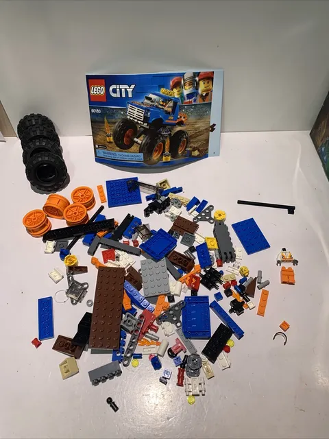 Lego City Set: 60180 Monster Truck 100% Complete w/Manual and MiniFig Retired