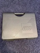 Vintage 1997 LEGO Gold Plastic Storage Container Travel Carry Case W/ Snap Lid 