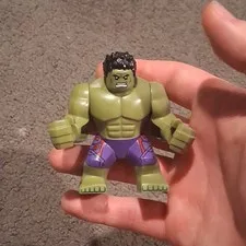 LEGO Hulk Bigfig Minifigure Green with Purple Shorts Plastic