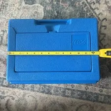 Vintage 1983 Lego Blue Plastic Storage Box Container Carrying Case Only-No Legos