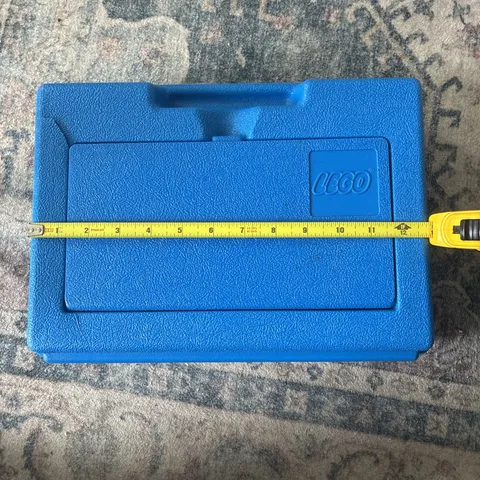 Vintage 1983 Lego Blue Plastic Storage Box Container Carrying Case Only-No Legos