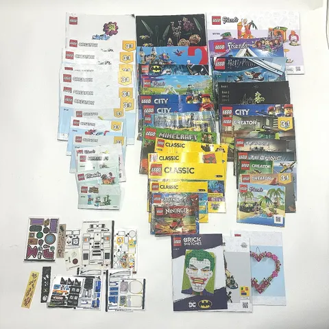 LEGO Instruction Manuals Booklets Catalogs Lot Mixed Sets Ninjago City Minecraft
