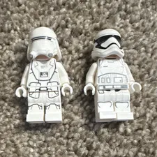 LEGO Star Wars Stormtrooper minifigure lot of 2 white armor w/ helmets