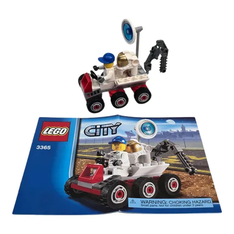 LEGO City #3365 Space Moon Buggy 100% Complete w/ Instruction & Minifigure