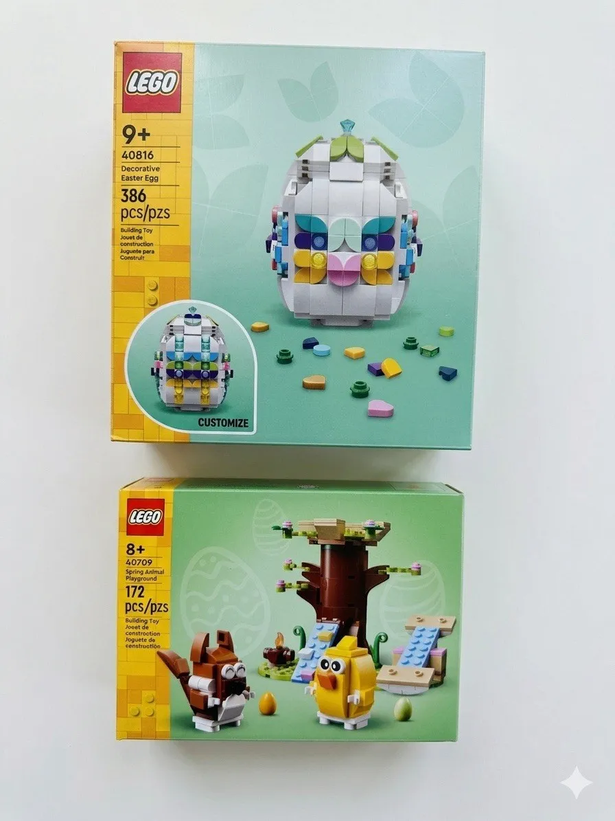 LEGO Easter Bundle Set 40816 Easter egg + 40709 Spring Animal NEW SEALED
