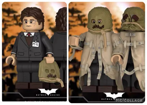 LEGO Dc Superheroes Scarecrow custom minifigure Set Of 2 by Life Bricks