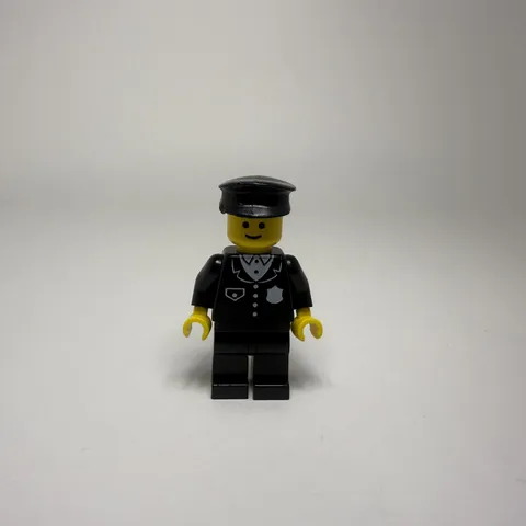 LEGO Classic Town Minifigure Police Officer cop001 Black Suit 