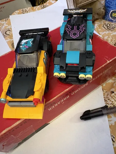 Lego City Custom Cars Lot of 2 Cars Only