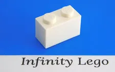 30 LEGO White Brick 1 x 2 (3004) - (30 Pieces)