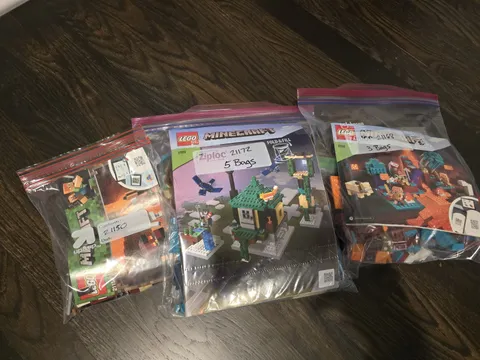 LEGO Minecraft Nether Lot 21168 Warped Forest +21172 Ruined Portal+ 21150 BigFig