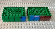 LEGO Green Slope, Curved 6 x 8 x 2 Inverted with Stickers for Set 79120