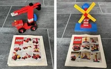 LEGO Universal Building Kit Set 811 Gear Set and 810 Gear Truck from 1974 with OBA