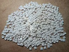 LEGO LOT OF 500 WHITE SQUARE PLATE 1X1 #3024