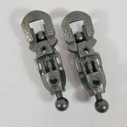 LEGO Bionicle DARK PEARL GREY Toa Inika Leg Lower Section Part Lot 53548 57475