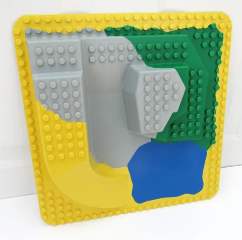 LEGO DUPLO CHILDREN'S ZOO 15" x 15" RAISED 3-D BASE PLATE WATER LAND SLIDE 2668
