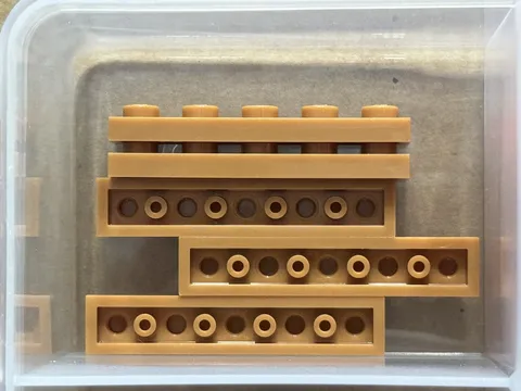 LEGO Parts - Medium Nougat Plate 1 x 5 - No 78329 - QTY 5