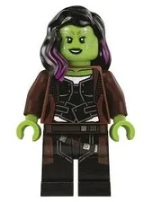 LEGO® Minifigure Super Heroes sh0506 Gamora Long Reddish0 Brown Coat
