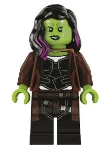 LEGO® Minifigure Super Heroes sh0506 Gamora Long Reddish0 Brown Coat