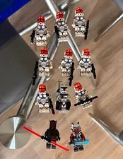 LEGO Star Wars Minifigure Lot 332nd Clone Troopers Ahsoka Tano Darth Maul