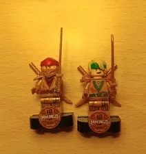 *Used* Lego Ninjago Kai And Loyd 10 Years Anniversary Minifigures