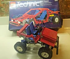 LEGO TECHNIC: Test Car (8865) Box & Instructions!!  Seems complete!