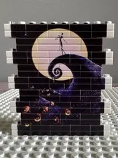 LEGO Brickluv Custom Printed Nightmare Before Christmas Brick Wall