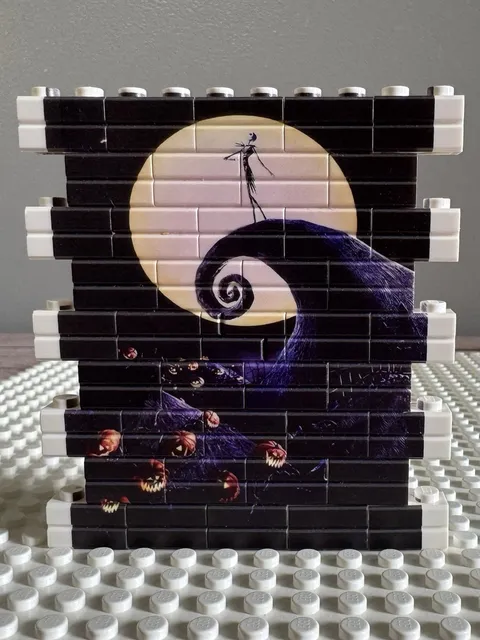 LEGO Brickluv Custom Printed Nightmare Before Christmas Brick Wall