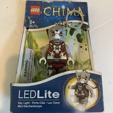 NIP LEGO LGL-KE37 Legends of Chima Wolf Worriz LED Lite Key Chain Light 2013 Lx