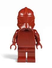 Official Lego Dark Red Monochrome Prototype P2 Phase 2 Clone Trooper Minifigure