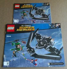LEGO Heroes of Justice: Sky High Battle #76046 Instruction Booklets ONLY!!!