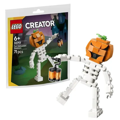 LEGO Fun Halloween Skeleton NEW Factory Sealed Paper Bag! 30717