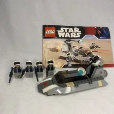 LEGO 7668 Star Wars Rebel Scout Speeder 4 w Troopers / Manual Missing One Piece