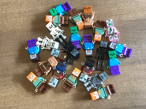Lego Minecraft Grab Bag Lot of 3x Random Minifigures (read description)