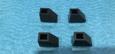 LEGO PART 3665 SLOPE 45 2X1 BRICK 4 PIECES (BLACK)