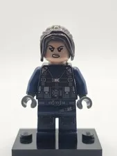 LEGO ACU Guard Female Dark Brown Hair Minifigure jw034 NEW NM -MB