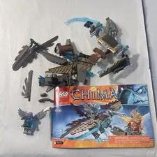 LEGO Legends of Chima 70141 Vardy's Ice Vulture Glider As-Is w/ Manual & Fig