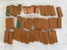 LEGO MEDIUM NOUGAT LOT 38 PCS 1X2X5 COLUMN BRICK PILLAR VARIETY BUILDING PIECES