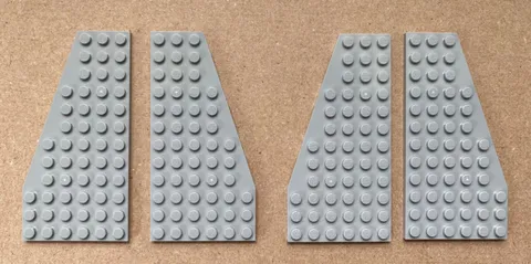 LEGO Parts 30355/30356, a 12x6 Wedge Plate, 2 Pairs of Left/Right Wing Combo NEW