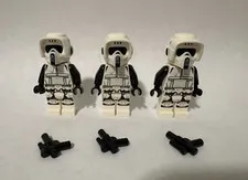 LEGO Imperial Scout Trooper Minifigures sw1116 sw1229 Lot of 3 - 75290 75332 NEW