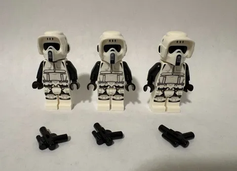 LEGO Imperial Scout Trooper Minifigures sw1116 sw1229 Lot of 3 - 75290 75332 NEW