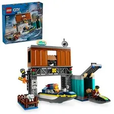 NEW SEALED LEGO 60417 Police Speedboat and Crooks' Hideout - RETIRED City Police