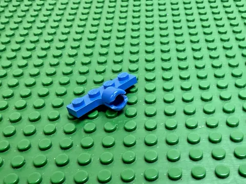 1970s LEGO Blue Modified Plate 1x4 w/Tow Ball Socket 2 Slots 492 6590 #3183a