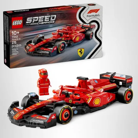 Lego Speed Champions (2025) 275pc FORMULA 1 FERRARI SF-24 Building Set #77242