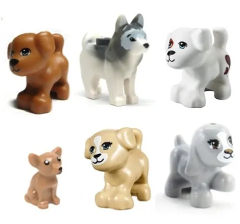 Random Lot Of Lego Friends 6 PCS Dogs Minifigure Figure Minifig Pet Shop Toys