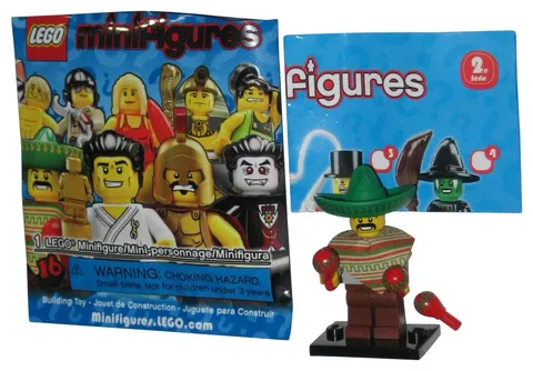 LEGO Series 2 Mariachi Guy With Maracas (2011) MiniFigure Toy Figure